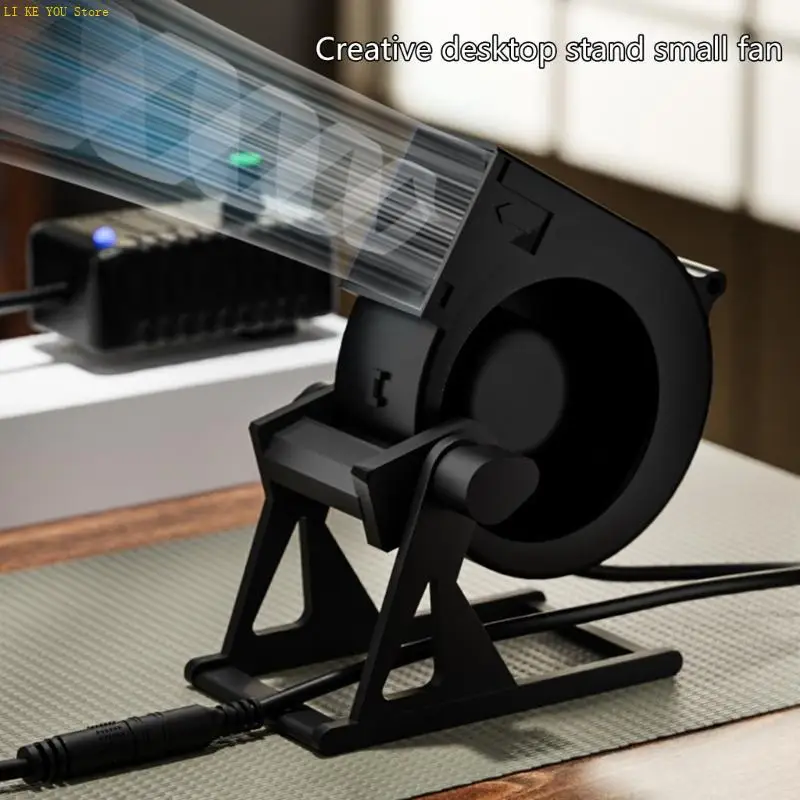 W3JE 휴대용 탁상용 탁상 팬 USB 공급 12V 부스트 코드 조절 방향 열 릴리프 및 BBQ 지원 3800RPM 4.5W 20CFM