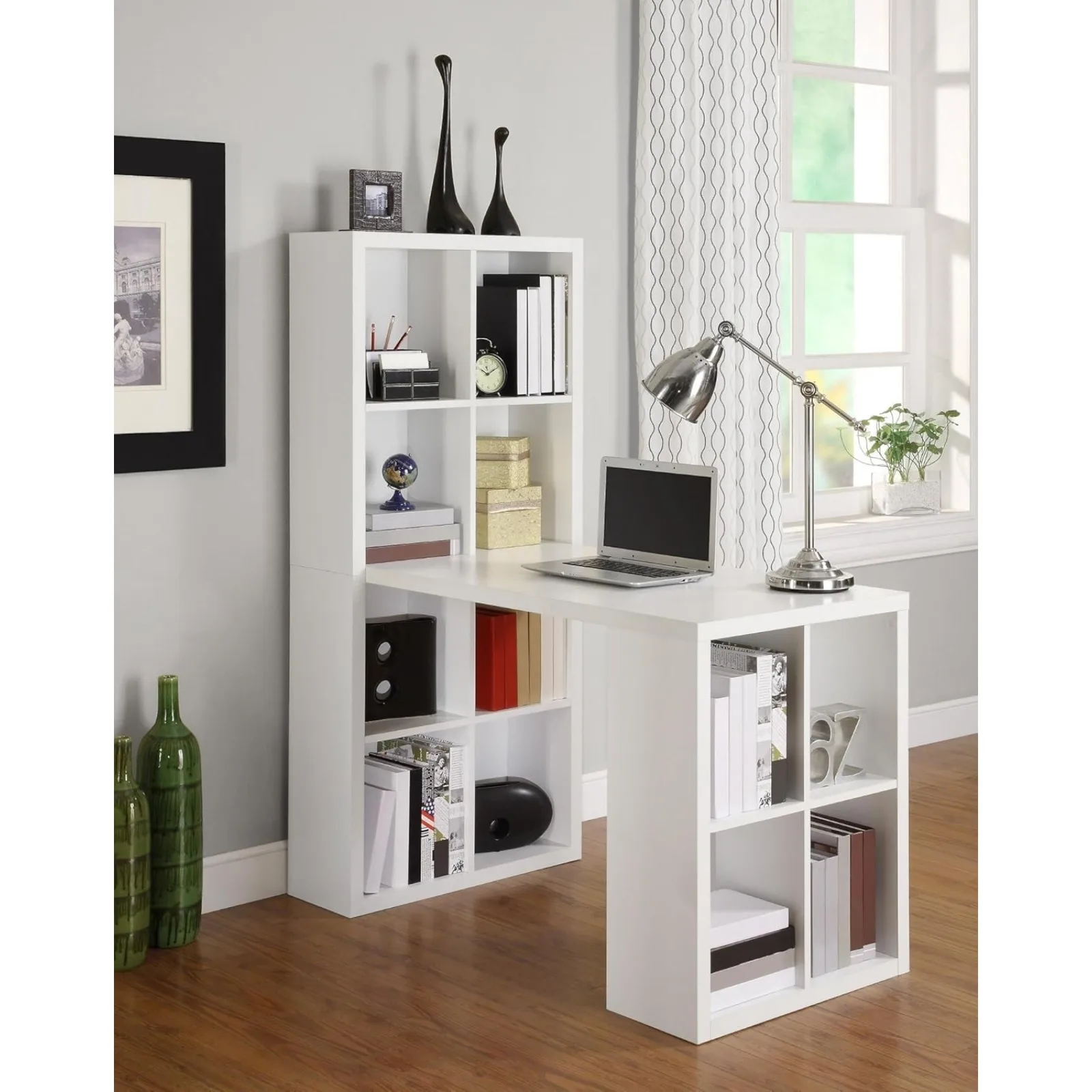 US London Hobby Contemporary Desk, White
