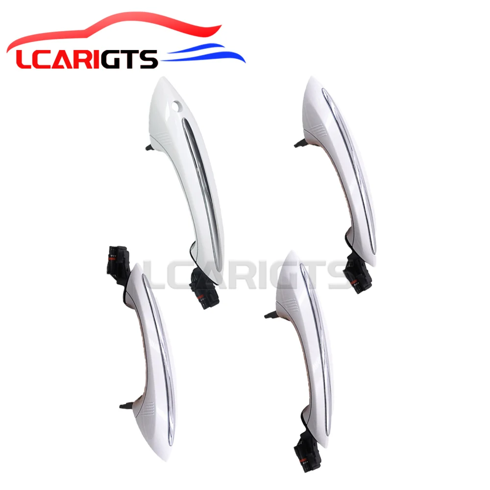 

White Door Handle with Comfort Access For BMW 7 Series F01 F02 F03 730d 730i 51217231931/51217231932/51217231933/51217231934