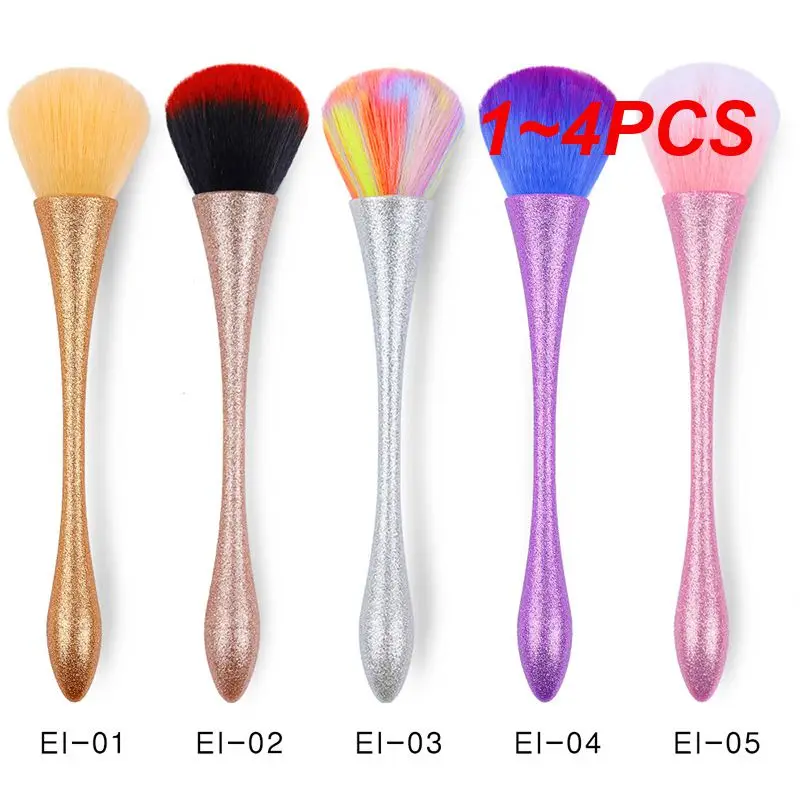 1~4PCS Nail Cleaning Brush Multi-function Makeup Brush Soft Nail Brush Nail Accessories Nail Art Brushes