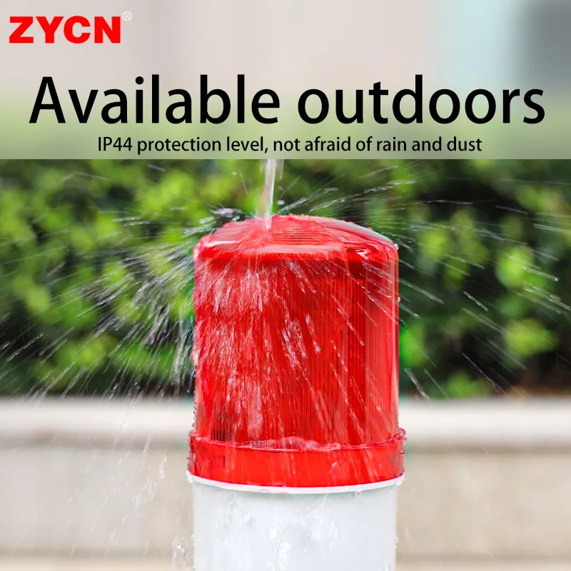 LED Strobe Signal Warning Buzzer Light Warning Lamp Sound Indicator Light Flash Security Alarm 12/24/220V LTE-1101J Customized