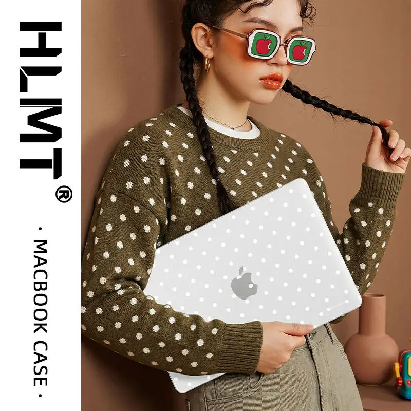 Polka Dot Laptop Case For Macbook Air 13 2025 Case M2 M3 M4 Chip MEO A304 Cover for Air 15 M4 2025 A3241 M3 M2 15.3 Case
