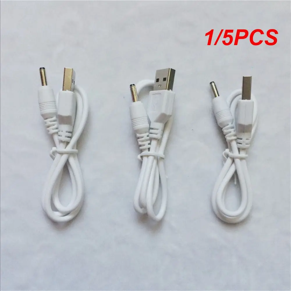 1/5PCS Connector Cable Reliable Convenient Usb To 3.5 Interface Fashionable White Round Best Selling Lasting Stable Data Line