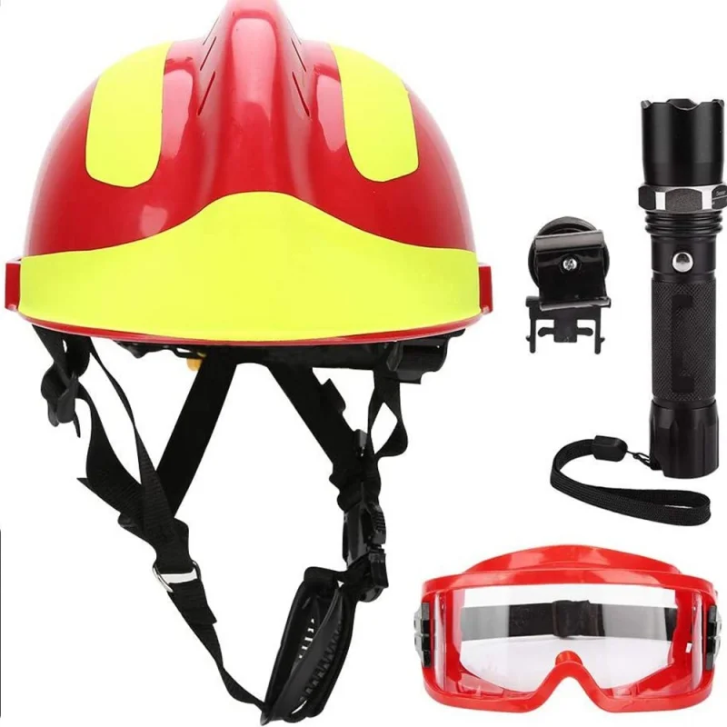 F2 Emergency Rescue Helmet Firefighter Safety Helmets Workplace Fire Protection Hard Hat Accessories Safety Construction Helmet