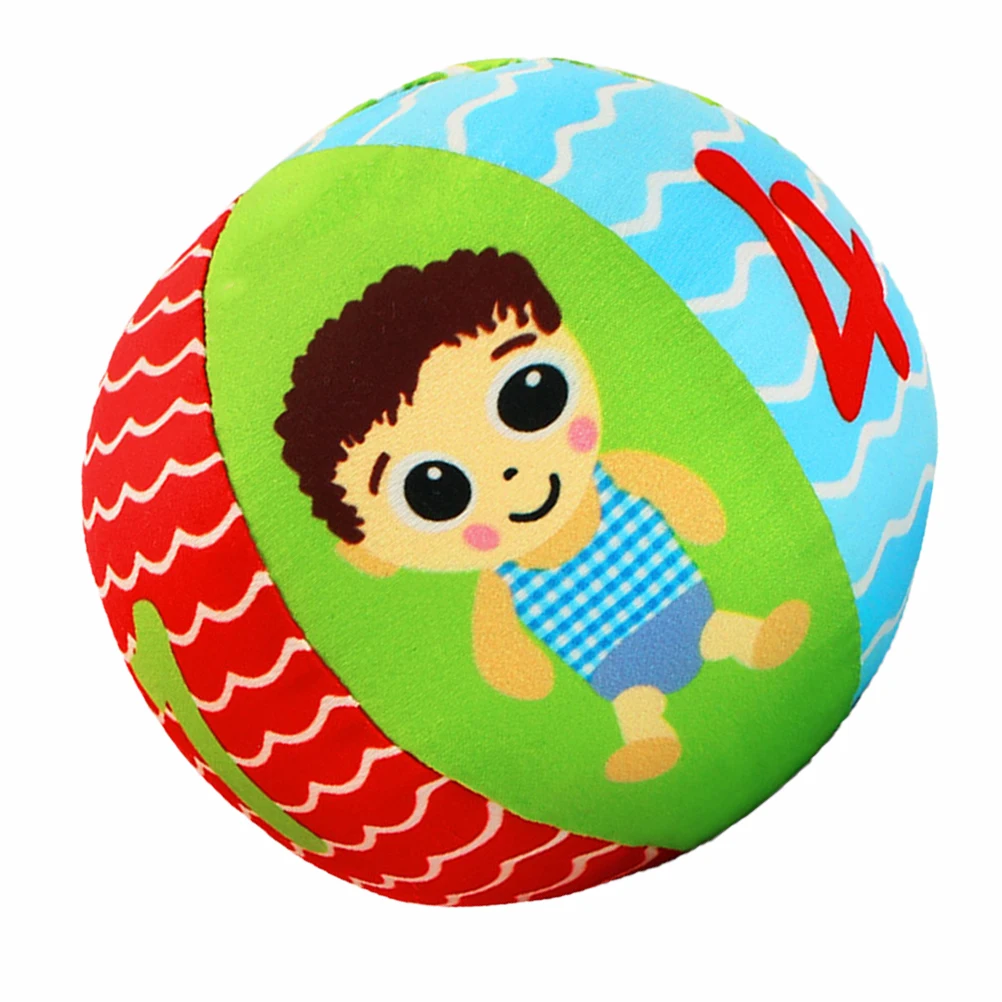 부드러운 손잡이 공 밝은 장난감 벨 감각 개발 교육용 잡기 공 소형 쉬운 잡기 안전 비