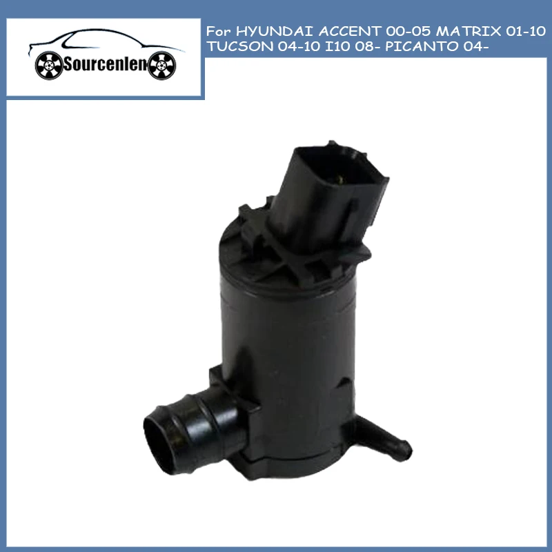 

Мотор насоса омывателя лобового стекла для HYUNDAI ACCENT 00-05 MATRIX 01-10 TUCSON 04-10 I10 08- PICANTO 04- 98510-25000 9851025000