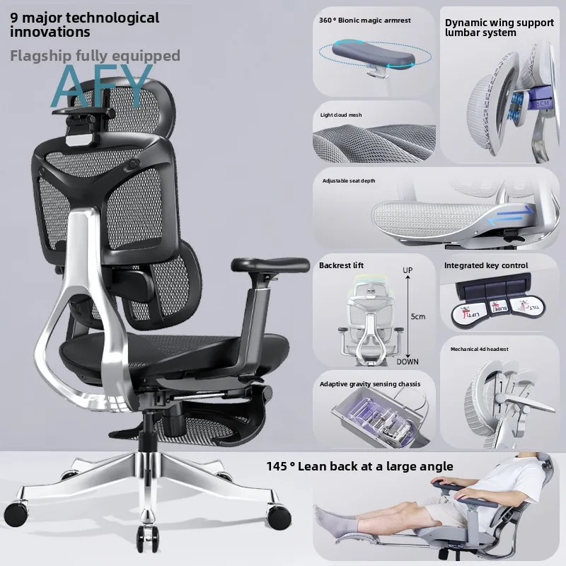 Ergonomic Gaming Chair for Long Hours Comfortable Office Computer Chair for Home Office Workstation Desk Chair with Lumbar