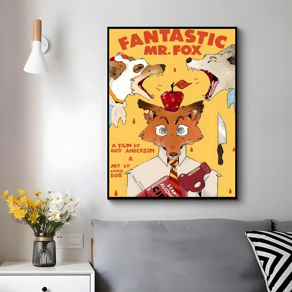 Stop-Motion Movie F-fantastic Mr. Fox Poster Modern Luxury Wall Poster Home Decor Space Enhancer