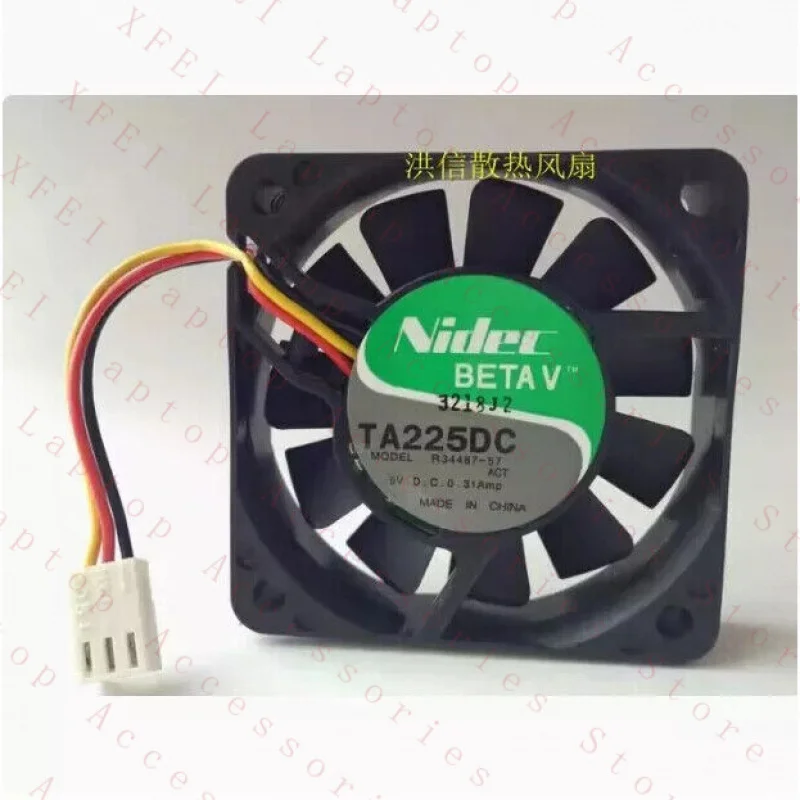 

Оригинальный осевой вентилятор C FOR TA225DC R34487-57 DC5V 0.31A 6см, 3-проводной
