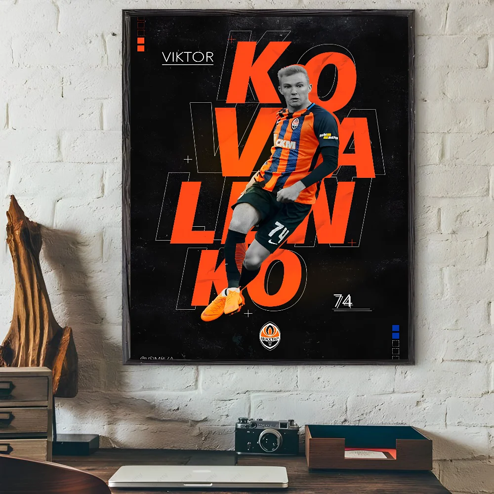 1 قطعة FC Shakhtar Donetsk ملصق ذاتي اللصق فني مقاوم للماء ورقة ملصق مقهى بار غرفة جدار ديكور