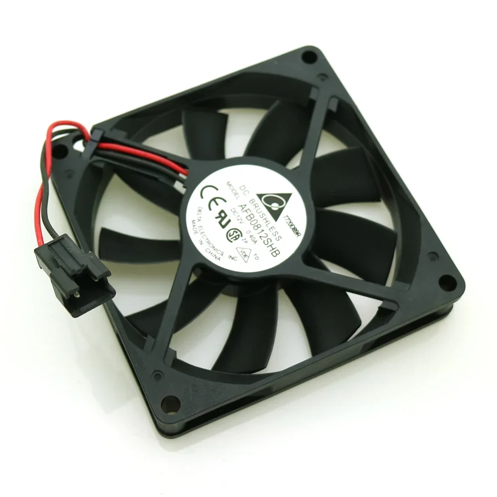 Free Shipping AFB0812SHB 8015 12V 0.40A 2Wire 2Pin Computer Cooler Cooling Fan