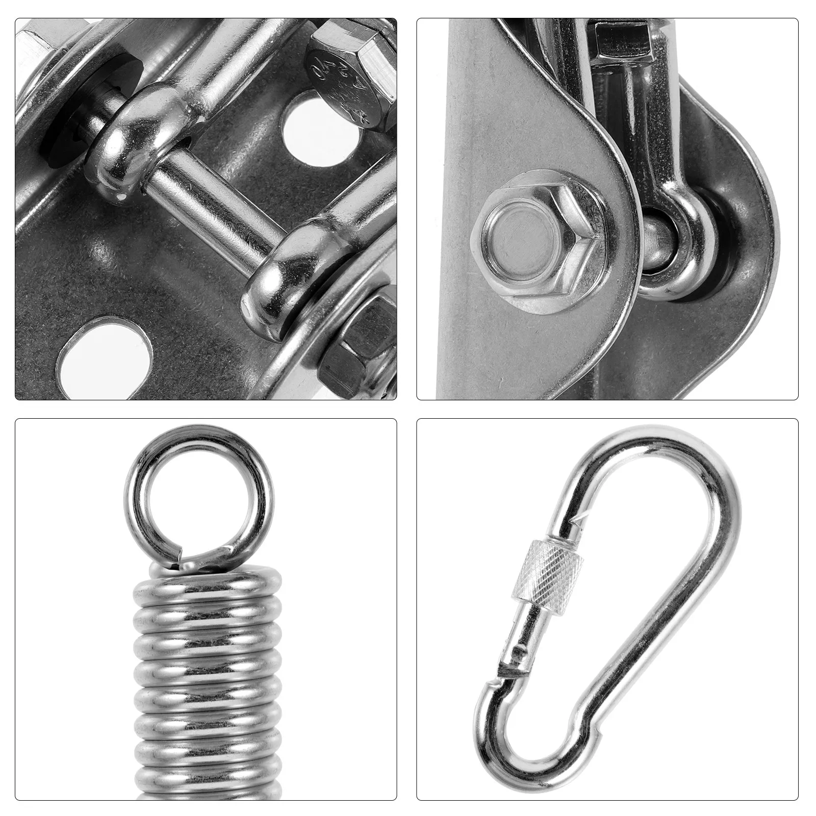 1Set Stainless Steel Heavy Bag Mount Hammock Hanging Kit Heavy Duty Ceiling Hooks for Swing Chair Hammock Accessories