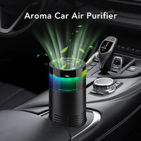 Mini Car Air Purifier Negative Ion Generator 2 Speed Purification Smoke Dust Odor Remover Air Cleaner For Home Car Air Freshener