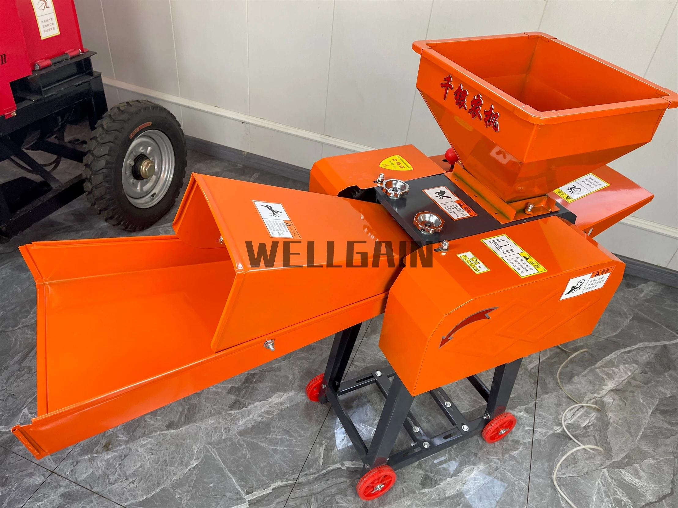 Animal Feed Grass Chopper & Straw Cutter, Silage Corn Crusher & Shredder Mill Pellet Chaff Cutter Machine Animal Feed Farm