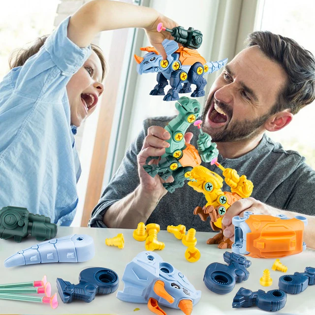 3 in1 DIY Screwing Dinosaurs Baby Toys For 3 Years Old