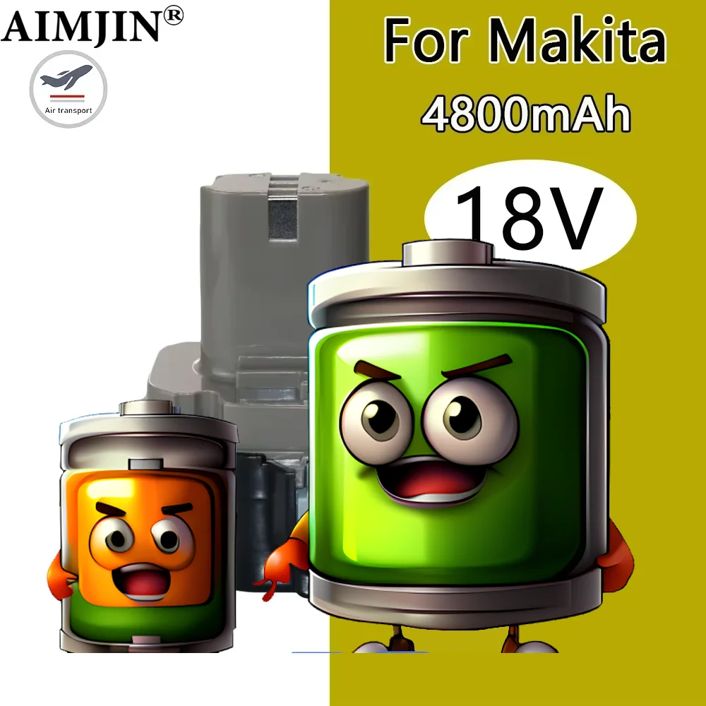

For Makita 18V 4800mAh Ni-MH Battery Replacement Compatible with PA18 1822 1823 1833 1834 1835 1835F 192828-1 192829-9