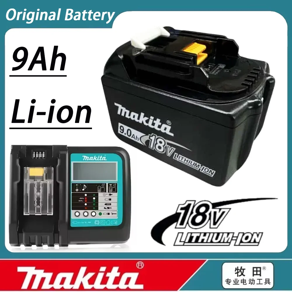 ஐ️9AH/9000mAH  Makita 18V Battery Rechargeable Li-ion Lithium-ion Batteries Charger for BL1860B BL1830 BL1850 BL1815 LXT400