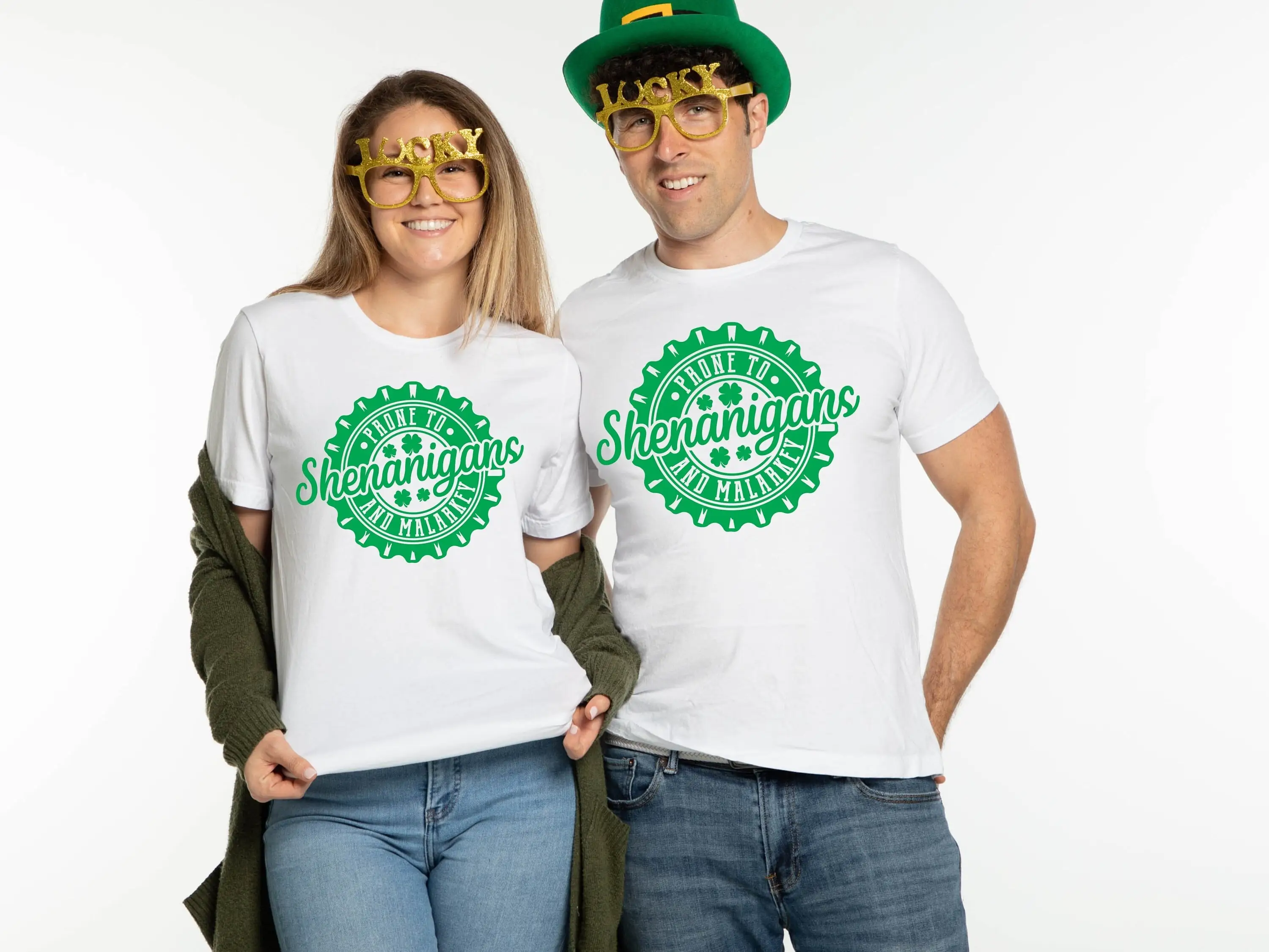 St Patricks Day T Shirt Irish Pattys Shenanigans Saint Paddy'S Prone To And Malarkey