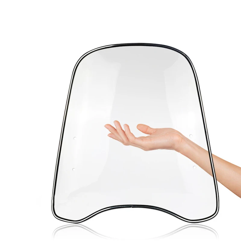 الزجاج الأمامي PC واضح قابل للتعديل لدراجة نارية ، الزجاج الأمامي العالمي ، الزجاج الأمامي للدراجة النارية ATV ، حامي عاكس شاشة الرياح #5