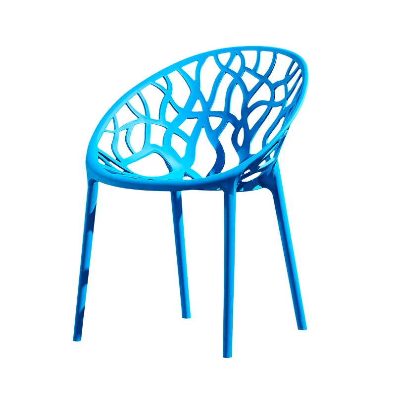 

Nordic hollow simple plastic backrest household dining chair outdoor balcony fashion and leisure