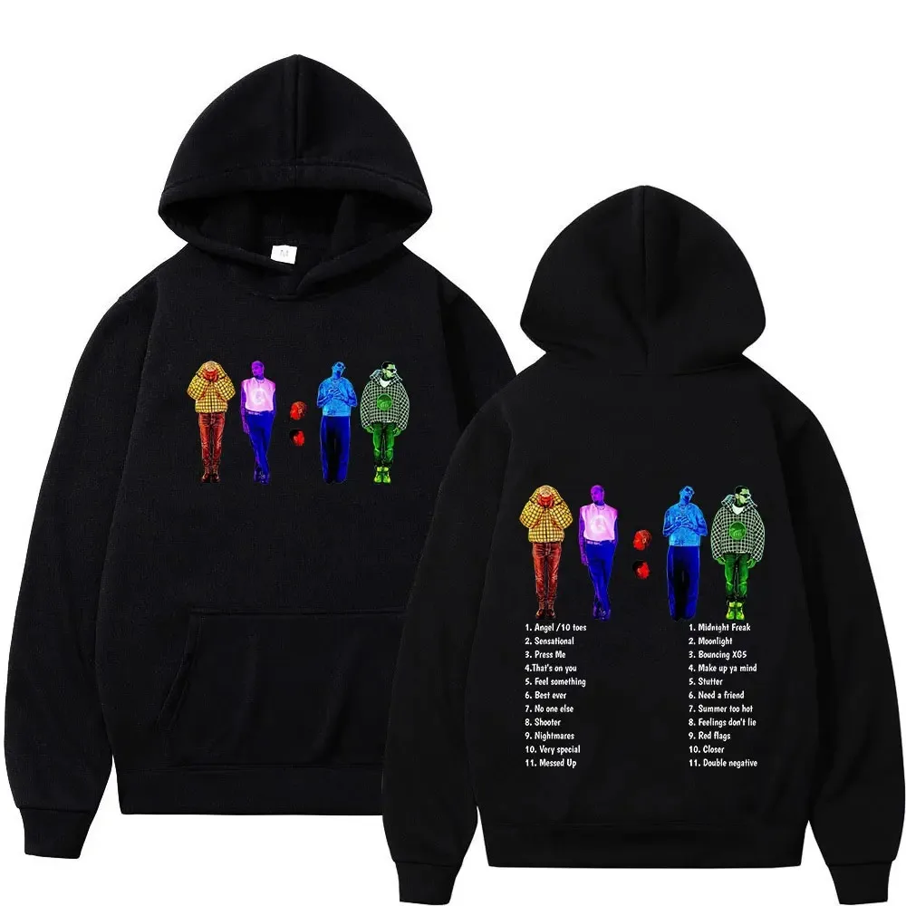 

Rapper Chris Brown 11:11 Album Hoodies Men Women Fashion Hip Hop Hooded Sweatshirts Fans Gift Casual Comfort Oversized Pullovers