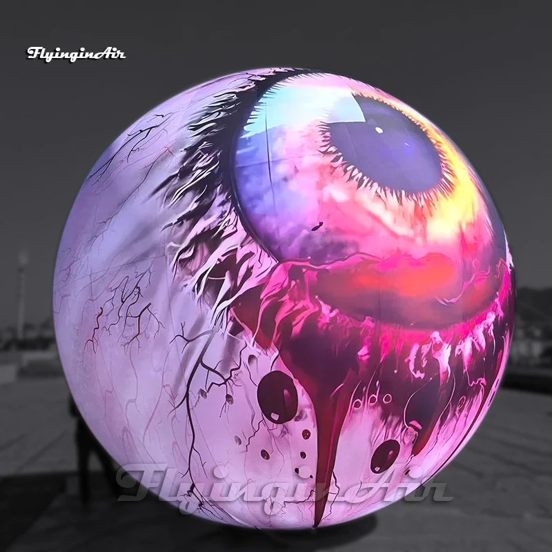 Personalized Huge Inflatable Eyeball Model Air Blow Up Eye Sphere Balloon For Carnival Stage Decoration