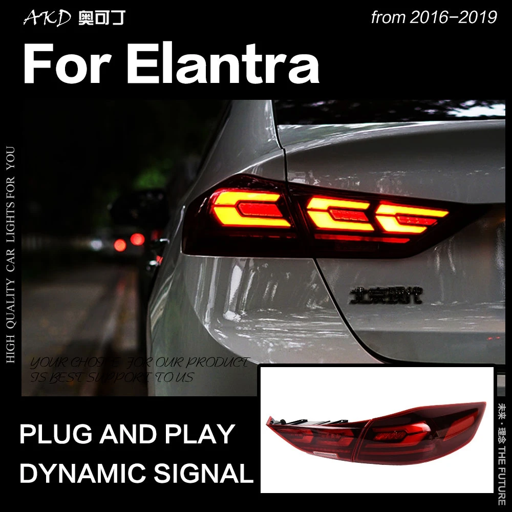 

Taillights Styling for Hyundai Elantra LED Tail Light 2017-2019 Elantra DRL Assembly Upgrade Dynamic Signal Auto Accessories