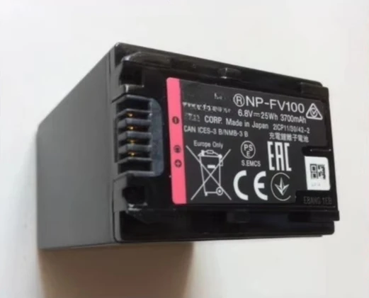 For sony camera np-fv100 lithium battery pj10e pj790e vg10 vg20 large capacity