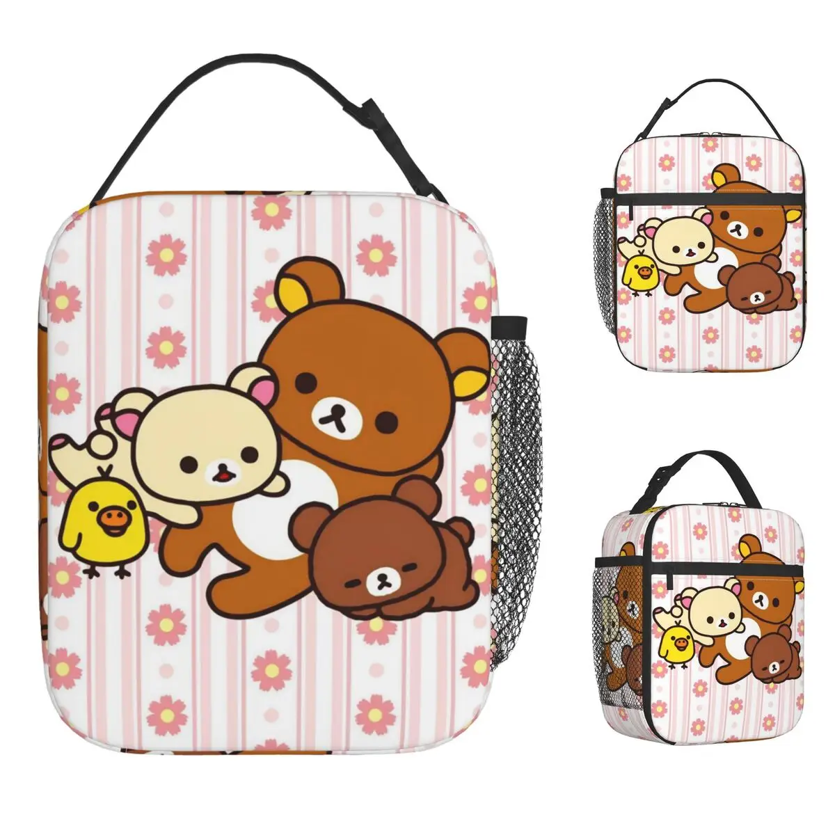 

Rilakkuma Korilakkumas Сумка для обеда Повседневная коробка для обеда для детей Удобная сумка-холодильник для пикника на открытом воздухе Оксфордские термосумки для обеда