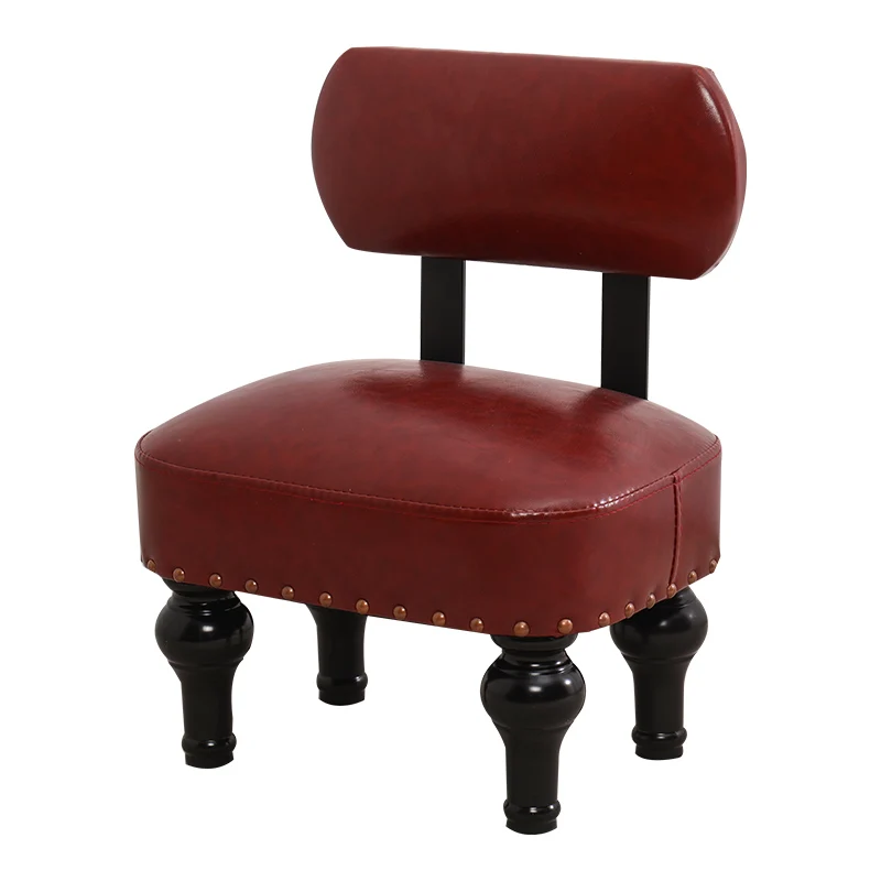 

American creative adult shoe changing stool living room coffee table backrest low stool children's small bench fashion entrance