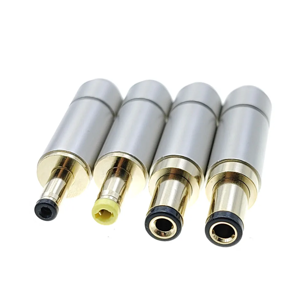 

10PCS Copper Housing Gold Plated 5.5 x 2.5 / 5.5 x 2.1 / 4.0x1.7 / 3.5 x 1.35 mm DC Power Jack Male Plug for Welding Line