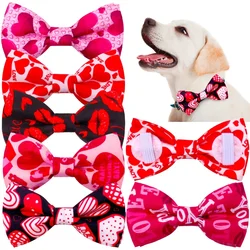 30pcs Removable Dog Bowtie For Collar Valentine's Dog Bow Tie Collar Accessories For Dogs Pets Grooming Pet Accessories