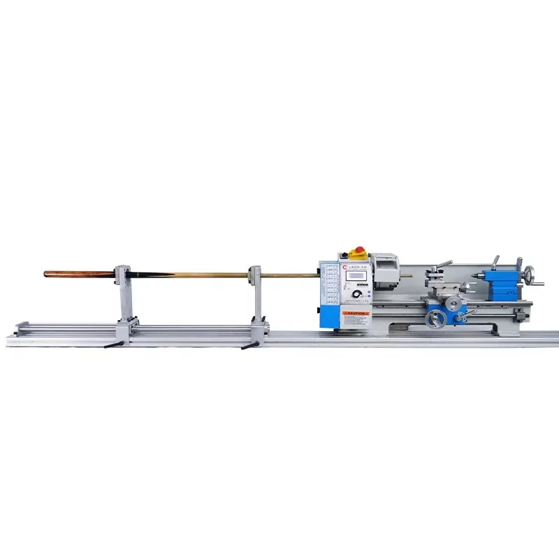 TC210 Manual Metal Lathe Machine for Billiard Cue Repair Aluminum Alloy Extension Bed Pool Cue Crafting Tool