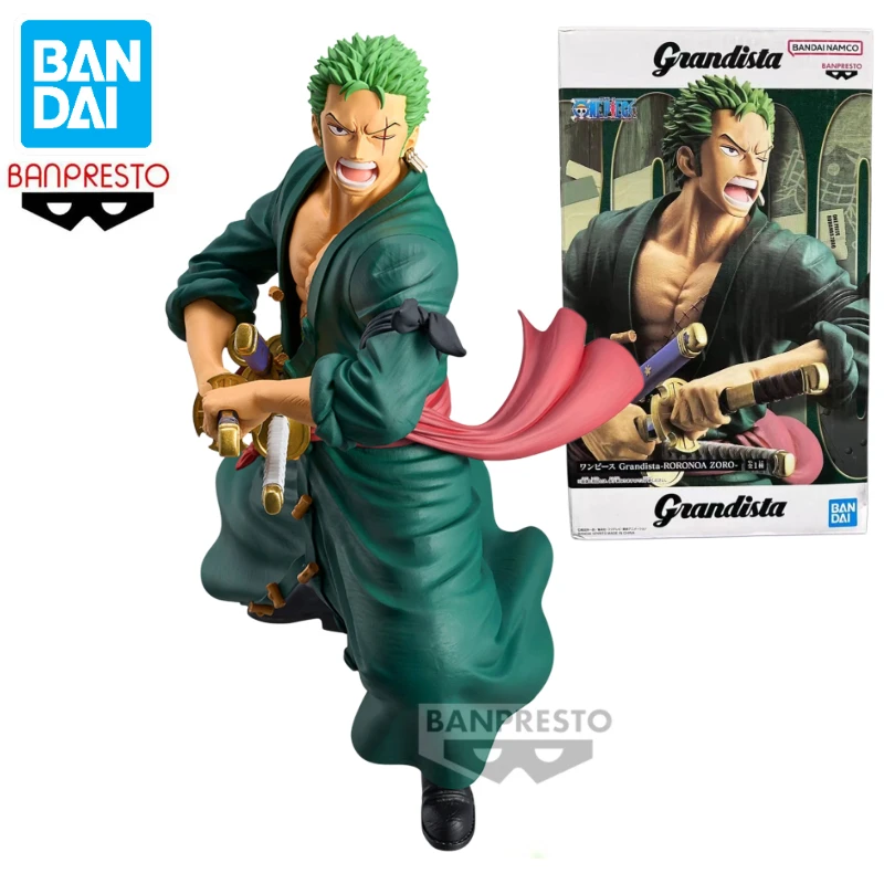 100% Original In Stock Bandai BANPRESTO Grandista One Piece Roronoa Zoro Anime Action Figure Toy Gift Model Collection Hobby