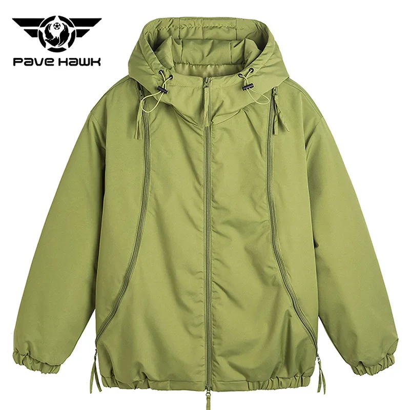 

Outdoor Hooded Charge Jacket Men Windproof Thickened Warm Breathable Climbing Cotton Coat Hiking Camping Cycling Jackets Couple