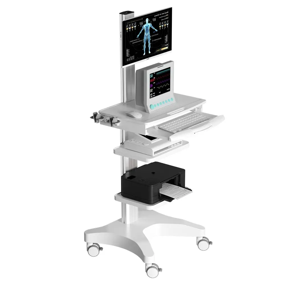 Endoscope Trolley Medical Mobile Workstation for Hospital Modern Style