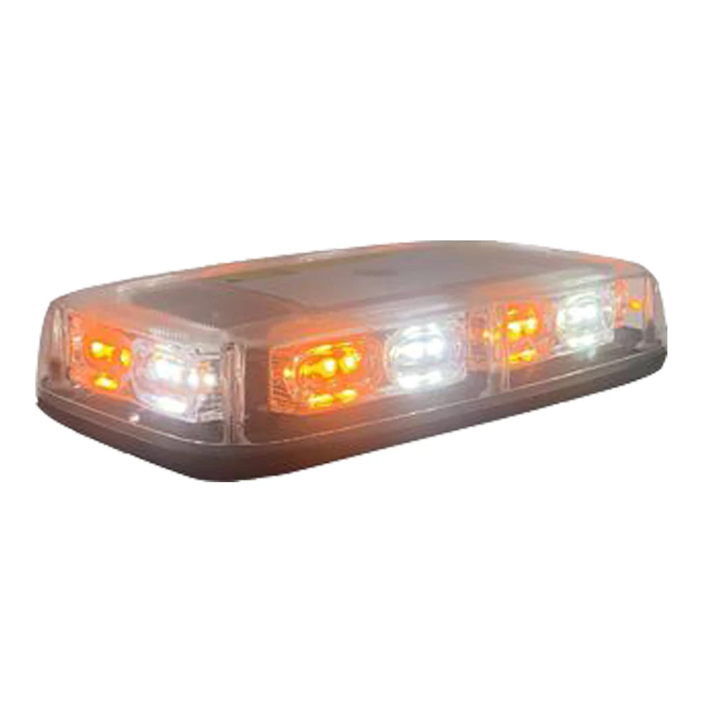 Lantsun LED6503 24W LED Emergency Hazard Warning Security Roof Top Flash Strobe Mini Light Bar with Magnetic Mount