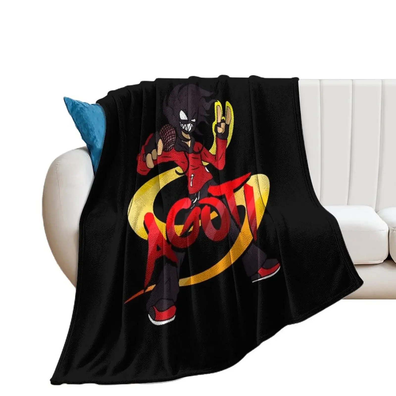 

new AGOTI fnf mod character Graffiti Throw Blanket Quilt Decorative Throw funny gift Blankets