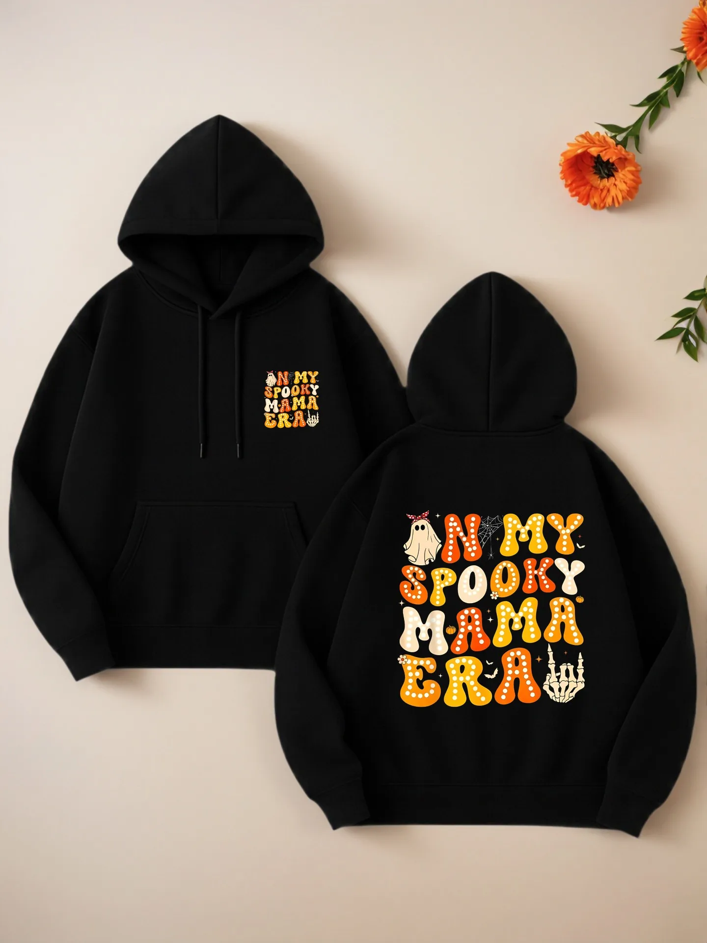 

Women’s Graphic Hoodie, Cute Letter Print, Casual Aesthetic, Fleece Lined, Casual Everyday Wear, For Women