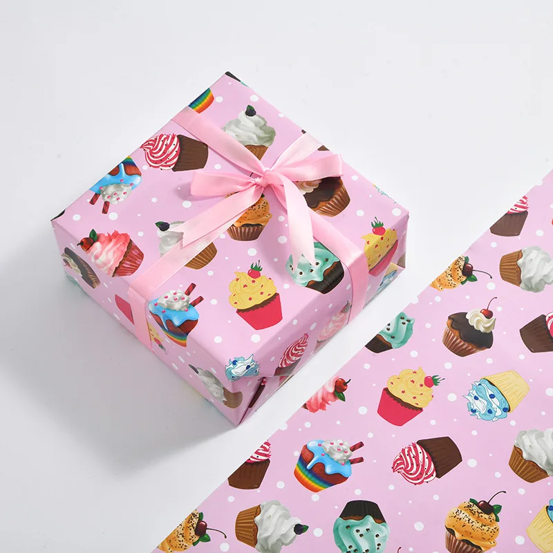 6 Pcs Colorful Balloon Gift Wrap Sheets Wrapping Paper for Boys Girls Kids Men Women Holiday Happy Birthday Party