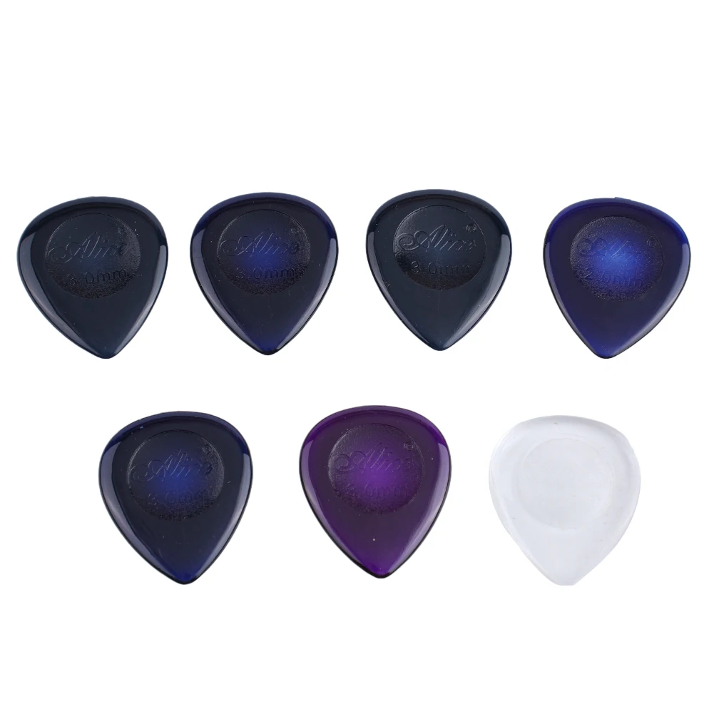 6 Stuks Alice Gitaar Plectrums Akoestische Elektrische Basgitaren Plectrum Mediator 1/2/3Mm Snelle Picking Elektrische Gitaar Accessoires