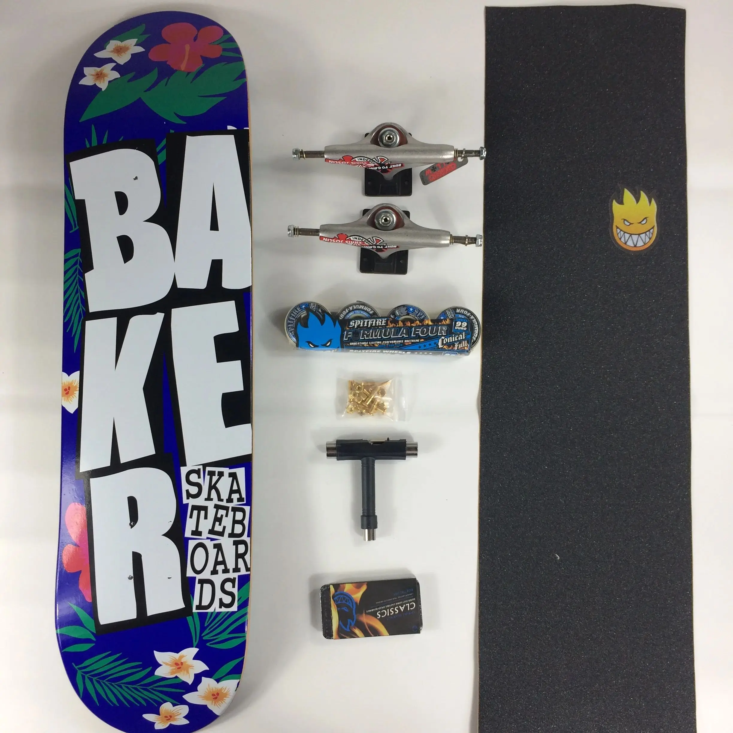 Baker Skateboard Complete Set 100% Canada Maple Double Rocker 7.75/8.0/8.125/8.25/8.3/8.5 Inch Size  Pro Skate  High Quality