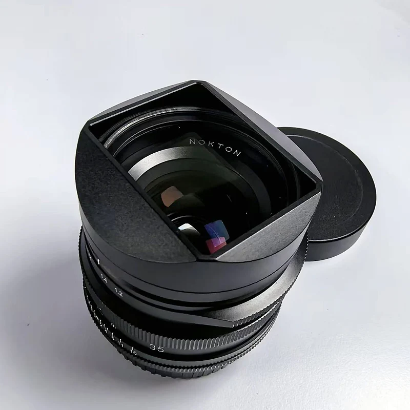 Metal Square Lens Hood Compatible with VOIGTLANDER NOKTON 35mm F1.2 23mm F1.2 X Mount Includes Cap
