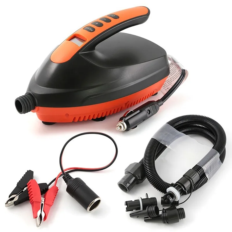 Deska surfingowa, akumulator samochodowy 12V, elektryczny pompownik, pompka do pontonów.