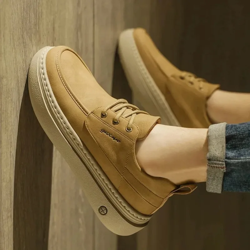 

2025Men's Minimalist Business Casual Shoes Are Fashionable Versatile Trendy Lightweight and Comfortable Men's Skateboard Shoes