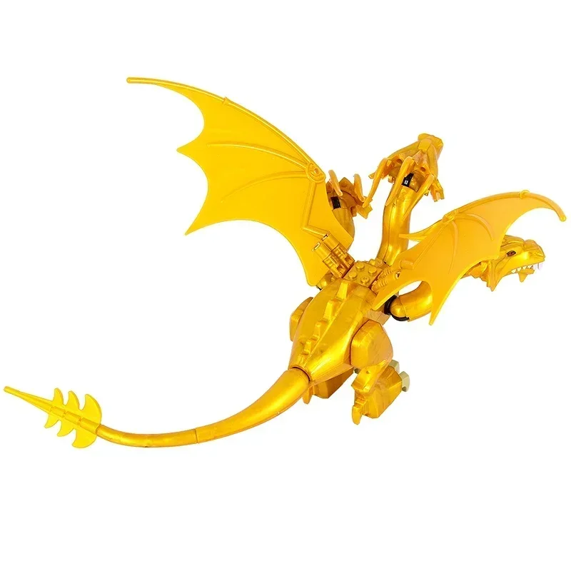 MOC 18cm GodAzillas King Ghidorah Three-headed Dragon Animals Model Action Figure Collection Monster Toy Children Birthday Gifts