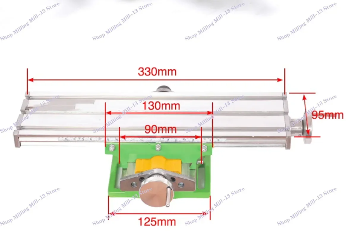 

BG6330 Mini Precision Milling Machine Worktable Multifunction Drill Vise Fixture Working Table HT2829