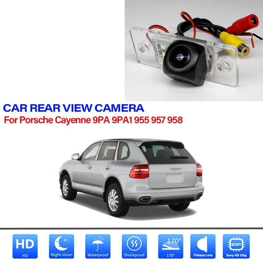 

Car Wireless Rear view Camera For Porsche Cayenne 9PA 9PA1 955 957 958 Night Vision Waterproof high quality RCA Parking Camera