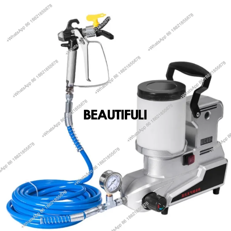 High-pressure airless electric sprayer, convenient, latex paint, multifunctional lithium battery for use.