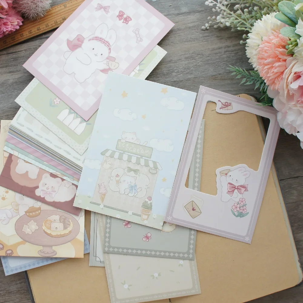 

15pcs Cute Animal Open A Museum Welcome Friends Design Post Card Greeting Cards Gift Card Party Invitation Scrapbooking Use